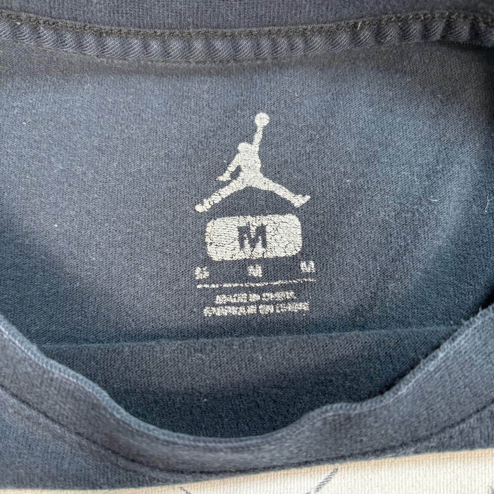 Jordan Graphic T-Shirt Men's M Black Dunk From Above 100% Cotton Basketball - Picture 3 of 13